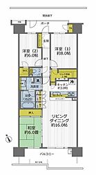 グラン・レジデンス1 3LDKの間取図画像