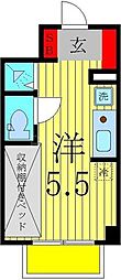 パレット柏桜台 ワンルームの間取図画像