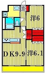 エトワール・ガーデン 2DKの間取図画像