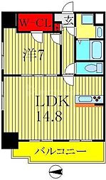 ArtGraceHill 1LDKの間取図画像