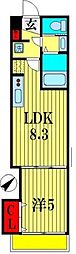 アルカンシエル柏 1LDKの間取図画像