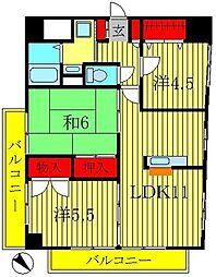 イースト・グレイス 3LDKの間取図画像