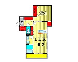LaDolceVita 1LDKの間取図画像