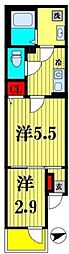 ウィングシード新松戸 2Kの間取図画像