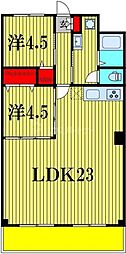 フォーシーズン 2LDKの間取図画像