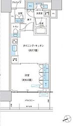 パークシティ柏の葉キャンパスザ・ゲートタワーウエスト 1DKの間取図画像