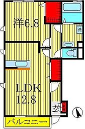 クレール1 1LDKの間取図画像