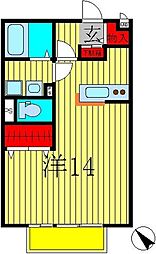 エテルナーレ ワンルームの間取図画像