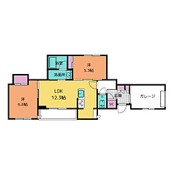 Maison de Oasis 2LDKの間取図画像