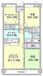 ライオンズマンション川越駅東 2SLDKの間取図画像