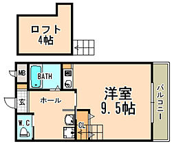 ダンディライオン  ｜ 兵庫県宝塚市山本中2丁目（賃貸マンション1R・3階・23.06㎡） その2