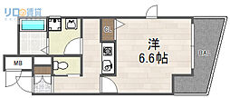 ONLYONE小花 1Kの間取図画像
