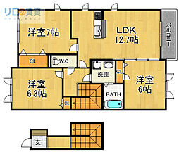 CieloBlu 3LDKの間取図画像