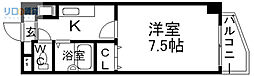 カーサフェリス 1Kの間取図画像