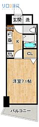 エコロジー宝塚レジデンス 1Kの間取図画像