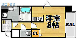 ONLYONE小花2 ワンルームの間取図画像
