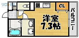 柊 ワンルームの間取図画像