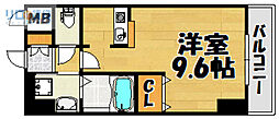 ONLYONE小花2 ワンルームの間取図画像