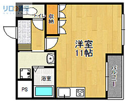 フローラ ワンルームの間取図画像