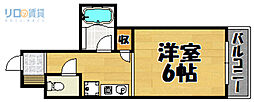 メゾネット栄根 1Kの間取図画像