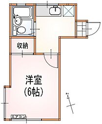 アーバン赤羽台 1Kの間取図画像