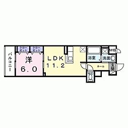 スカイノッツ北赤羽 1LDKの間取図画像