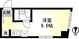 ダイヤモンドレジデンス蓮沼町 ワンルームの間取図画像