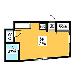 ウイング志茂 ワンルームの間取図画像