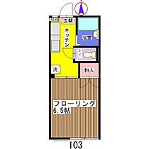 ＳＫハイツ　Ａ棟 103 ｜ 千葉県千葉市稲毛区小仲台3丁目（賃貸アパート1K・1階・21.18㎡） その2