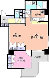 所沢スカイライズタワー 1SLDKの間取図画像