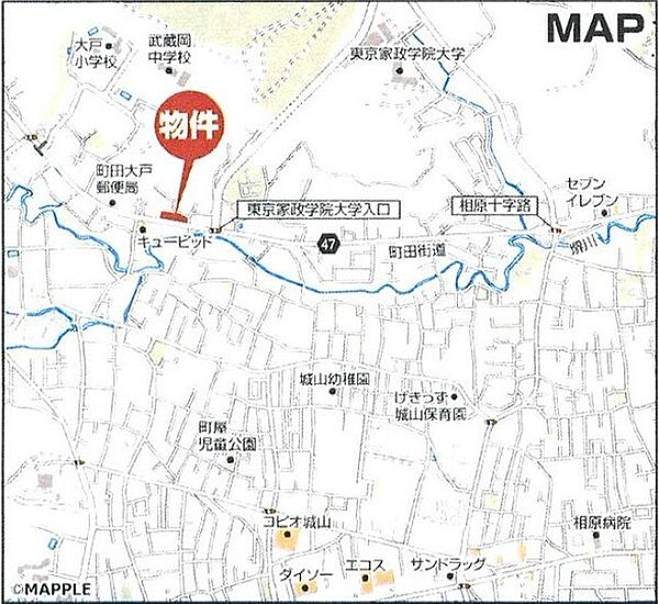 地図を拡大表示