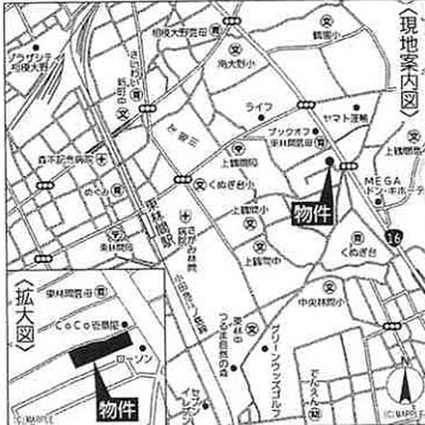 地図を拡大表示