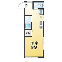 ベルソードHEISEI ワンルームの間取図画像