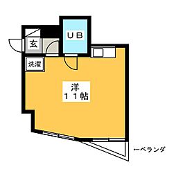 MKビル ワンルームの間取図画像