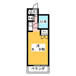 グリーンプラザ北千住 ワンルームの間取図画像