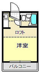 ジュネパレス蒲生第5 1Kの間取図画像