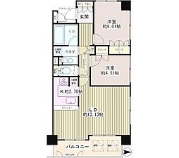 クラッサ調布 3階2SLDKの間取り