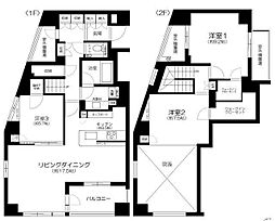 京王井の頭線 西永福駅 徒歩5分の賃貸マンション 7階3LDKの間取り