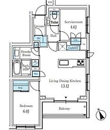 間取図画像 1SLDK