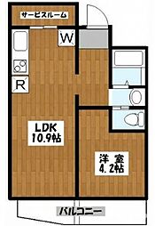 間取図画像 1SLDK