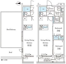 間取図画像 2LDK