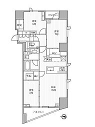 ディームス方南町 3LDKの間取図画像
