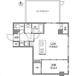 ガーラプレイス八幡山壱番館 1LDKの間取図画像