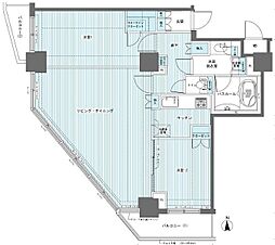 フェニックス西参道タワー 2LDKの間取図画像