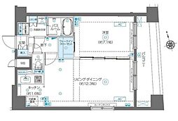 ZOOM渋谷富ヶ谷 1LDKの間取図画像