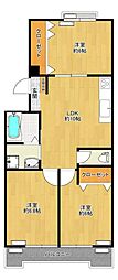 ミキサンハイツ 3LDKの間取図画像