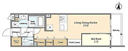 コンフォリア北沢 1LDKの間取図画像
