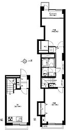 ハヤマビル 2DKの間取図画像