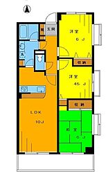 ライオンズマンション中野桃園 3LDKの間取図画像