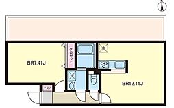 LUORE上北沢駅前 1LDKの間取図画像